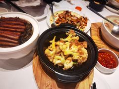 有机花菜炒培根-眉州东坡(上海中心店)