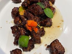 黑椒蒜片牛肉粒-海尔洲际酒店天下一品中餐厅