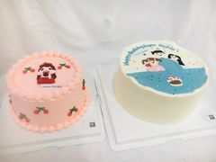 小男孩手绘动物奶油蛋糕-艾加柒克蛋糕茶歇甜品台(春熙路店)