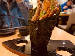 炸软壳蟹手握-Hatsune隐泉日式料理(SKP店)