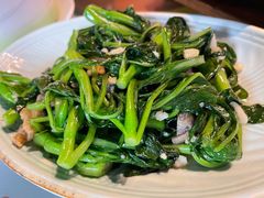 油渣炒家乡菜心-秋色客家菜(流塘店)