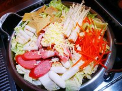 韩国拉面芝士火锅-玛嘻哒韩国料理炭火烤肉(莫邪路新天地店)