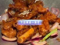 蒜香蜜汁排骨-绿茶餐厅(蓝色港湾店)