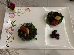 脆瓜炒雪花牛肉粒-香云轩·顺德菜(香云纱园林酒店店)