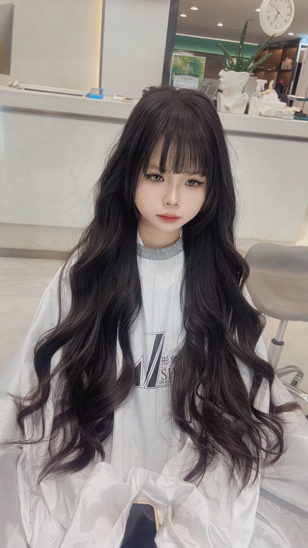 长发大波浪 #女生中长发发型