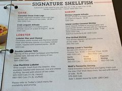 菜单-RED LOBSTER(多伦多DT店)