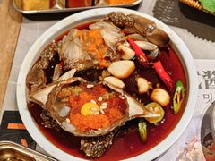 -草家酱蟹炭火烤肉店(珲春南路一店)