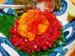 生牛肉拌海胆-九州酒场ひこぞう(2号店)