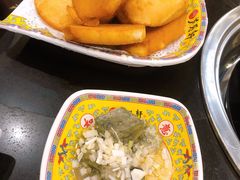 炸馒头片带臭豆腐-芦月轩羊蝎子(北蜂窝店)