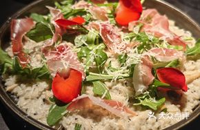 Truffle Mushroom Ham Risotto