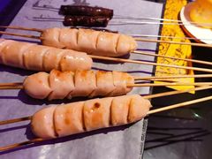 鲜甜扇贝烤肠-喝丢一只鞋海鲜烧烤·海肠捞饭(东关街店)