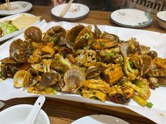 -东来菜馆•手抓海鲜家常菜•海鲜锅贴(鸽子窝店)