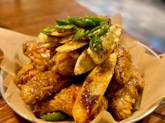 酱蒜炸鸡翅+年糕-一乐韩国炸鸡(梅江店)