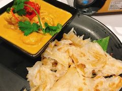 咖喱时蔬配手抓饼-若蘭慈·无国界素食料理(欢乐海岸店)