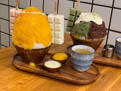 抹茶生乳かき氷-WONDER ICE 萬得冰田(建設路总店)