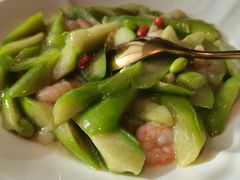 小嫩豆丝瓜配虾仁-秀儿四九城·新京菜(亚运村鸟巢店)