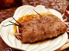 石板烤和牛配果木醋-九献创意菜·牛排馆(亮马河花园店)