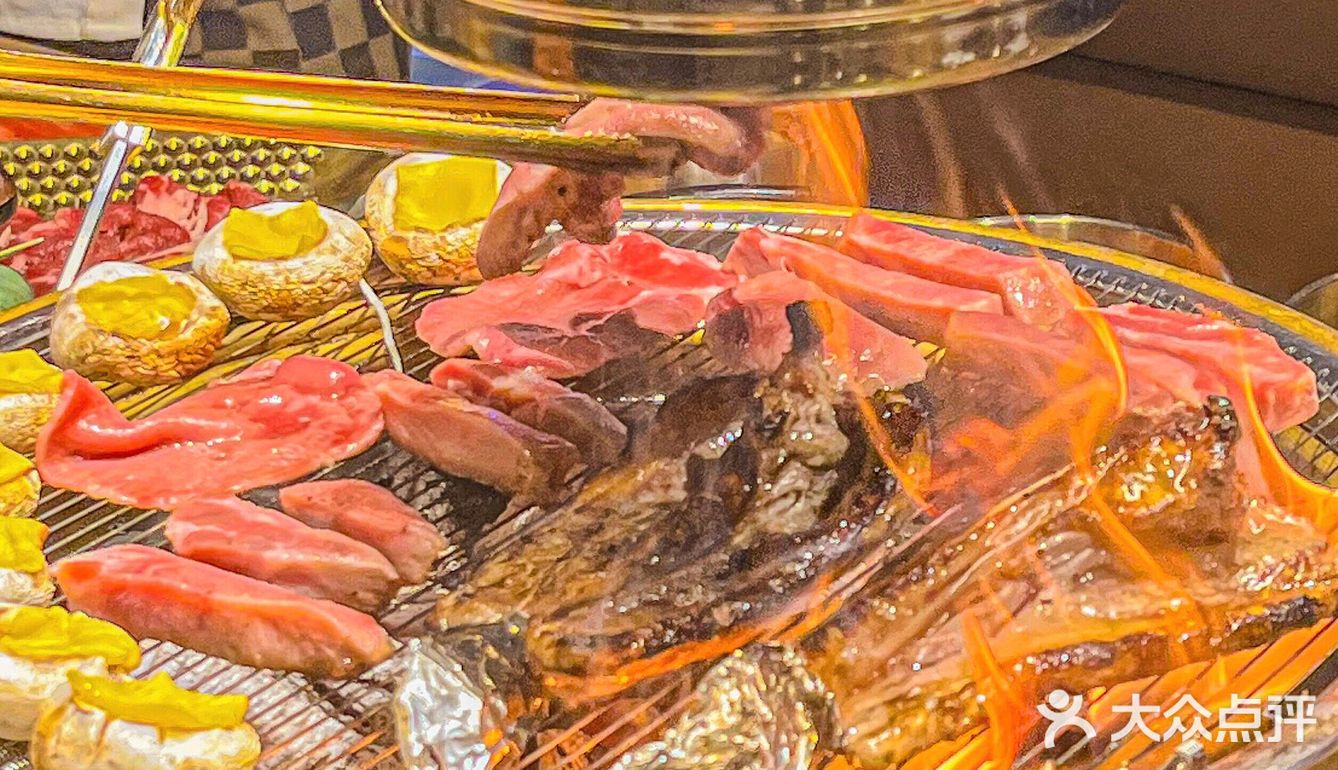 杭州·韩里韩气的烤肉店 独栋灯光好绝