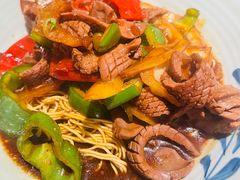 爆炒腰花面-贡梅老面馆·蟹粉面·无锡特色小吃(南长街主推店)