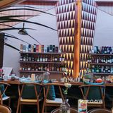 三千客电子闺蜜的咖啡馆，点的芭乐苏打，非常好喝