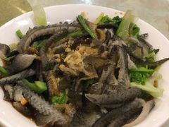 白灼鱼皮生菜-禄源公·老莞诚饭店