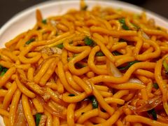 肉丝炒叉子-松涛园朝鲜·海鲜·料理店(鸭绿江断桥店)