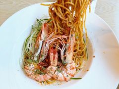 和風肉醬明蝦義大利麵-Dazzling Cafe 蜜糖吐司专卖店