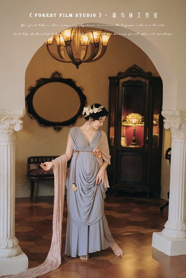 希腊风孕照的神性美还能再爱一万遍!