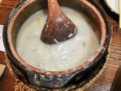 窝蛋牛肉土鸡粥-火齐潮汕砂锅粥(五道口店)