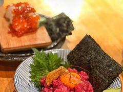 海胆拌生牛肉-九州酒场ひこぞう(1号店)