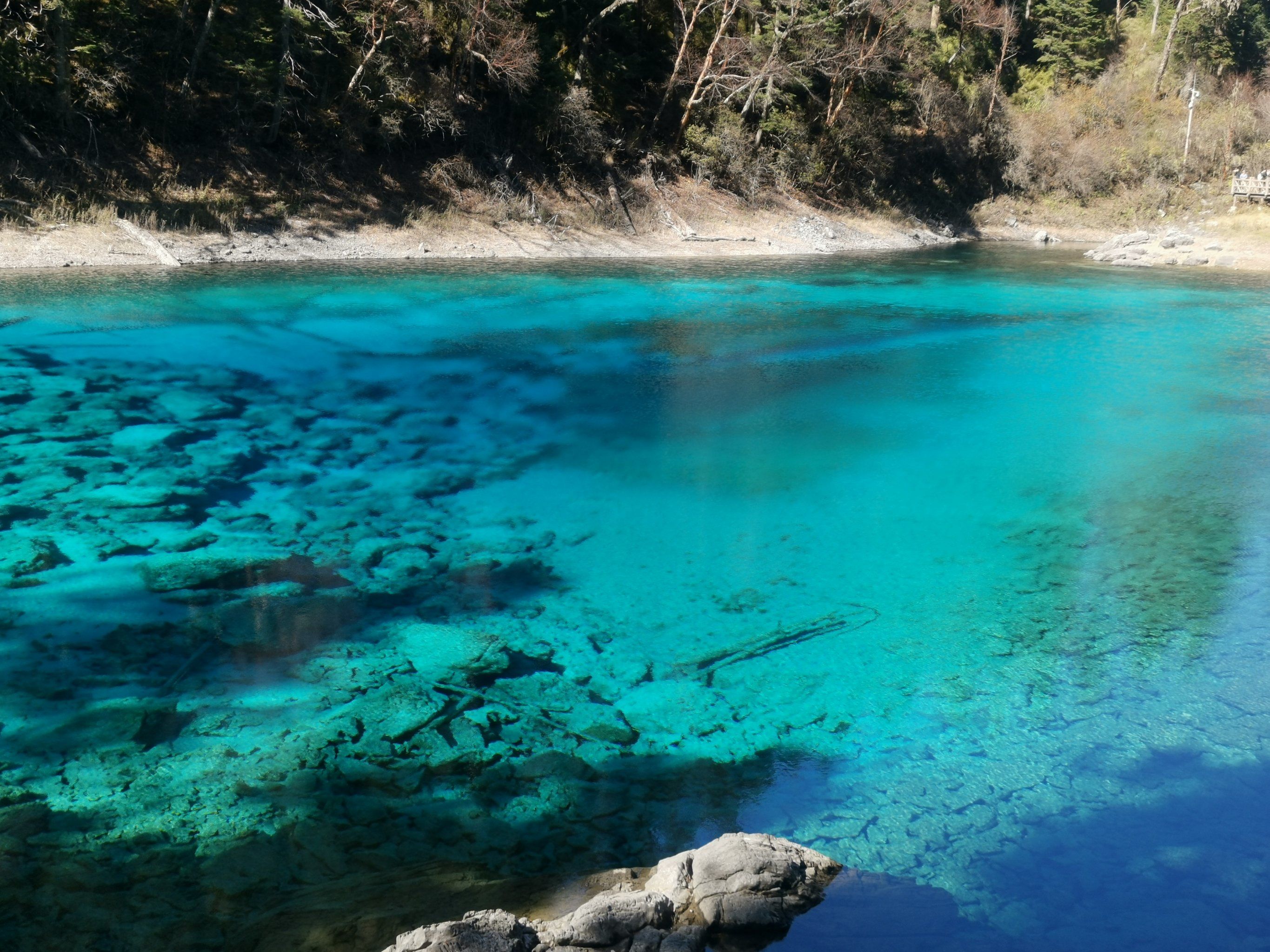 五彩池真的是太美啦