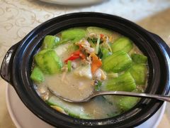 角瓜花蛤煲-汕头君华海逸酒店·鸿桃轩中餐厅