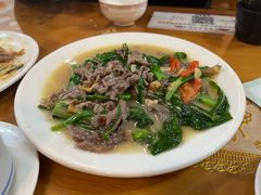 芥兰炒牛肉-正宗普宁豆干坊·洪记砂锅粥(红领巾路店)