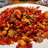 托乐嘉个性川菜煌飞鸿川小馆必点的黑鱼花拌饭，天天都想来一份。