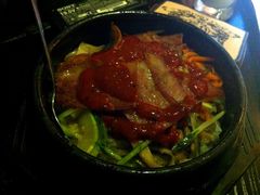 培根石锅拌饭-花腰餐吧Bistro烧烤 傣味(传媒大学店)
