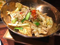 香锅有机花菜-绿茶餐厅(华联万柳店)