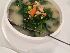 上汤窝蛋肉碎浸时蔬-海宝酒家(中山四路店)