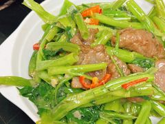 腐乳通菜炒牛肉-兴记菜馆