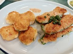 煎酿尖椒拼煎墨鱼饼-六婶西关小厨(光塔路店)