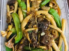茶树菇爆肥牛-李连贵熏肉大饼(天通苑店)