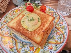 本尼迪蛋火腿菠菜三明治-Alimentari早午餐(安福路店)