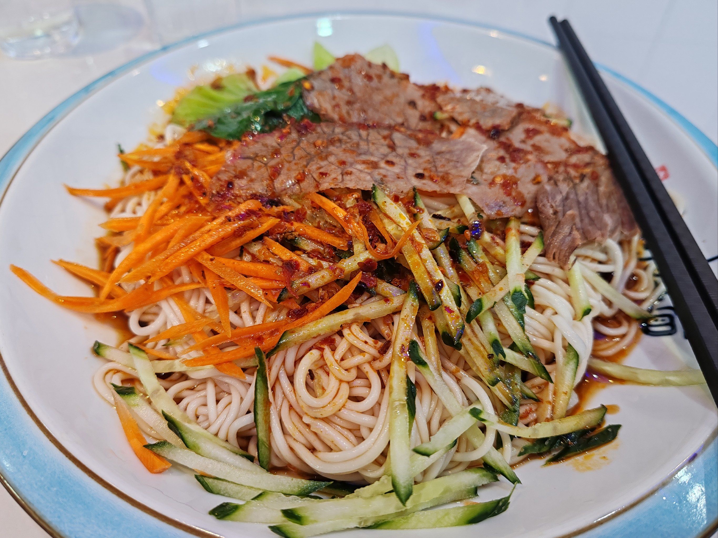 兰州拉面的牛肉凉面绝了!