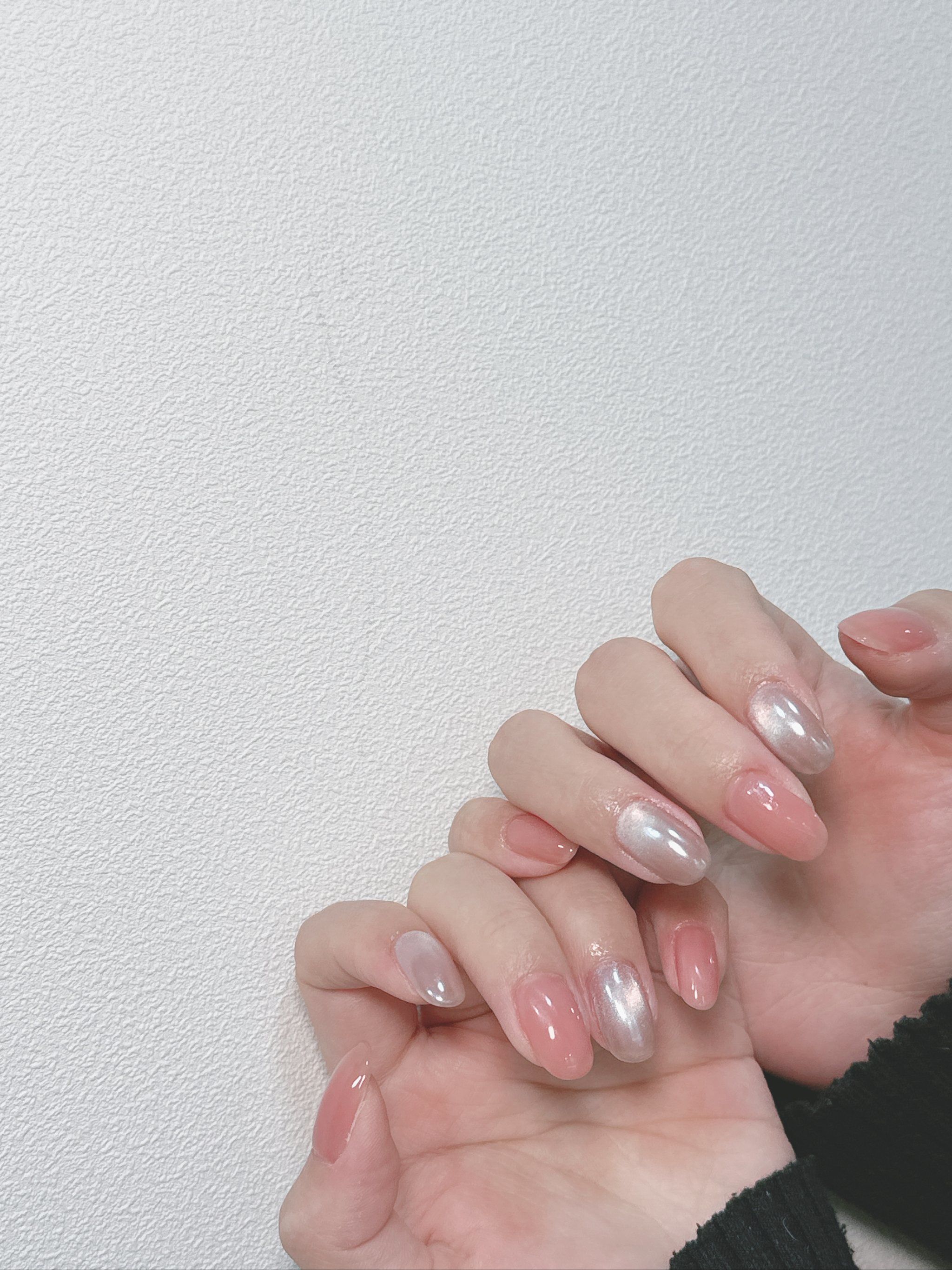 🎀极简纯欲裸粉跳色美甲💅🏻