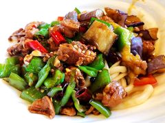 茄子肉丁小公鸡双拼拌面-文三里屯面馆(三里屯店)