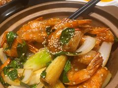 九层塔三杯焗大明虾 -宴南庭·闽味私房菜