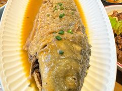 红烧黄河大鲤鱼-食欲老院子荆芥疙瘩汤(经五路店)