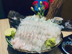 左口活鱼刺身-小山日本料理(兴业太古汇店)