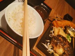芝士牛肉汉堡套餐-Hamburg Steak Keisuke