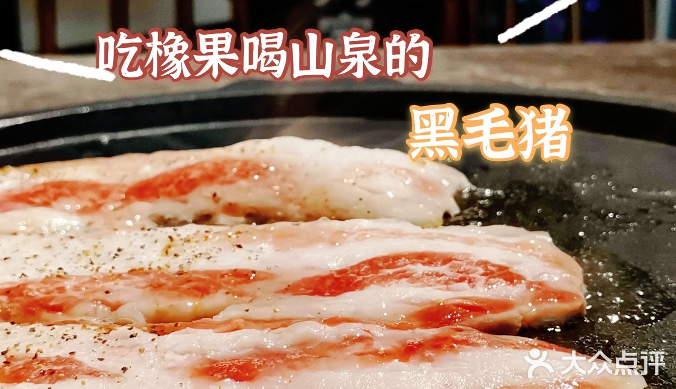 吃橡果喝山泉水的黑毛猪是啥味道⁉️
