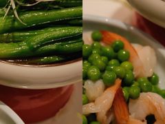 白灼小芥兰拼甜豆虾仁-美乐食街(小南店)